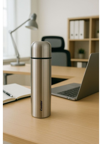 Çelik 750 ml Inox Mama Termosu Evde Kampta Ofiste Içi Dışı Çelik Kırılmaz