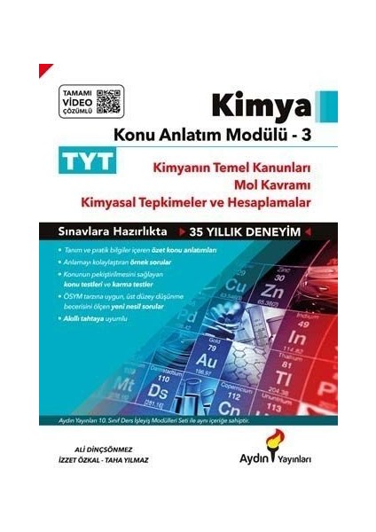 Aydın 2026 Tyt Kimya Konu Anlatım Modülü 3