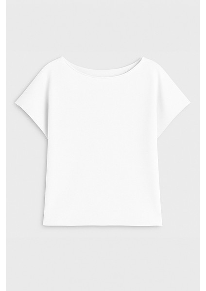 Kadın V Yaka Kısa Kollu Ince Esnek T-Shirt modelleri
