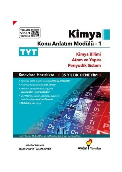Aydın 2026 Tyt Kimya Konu Anlatım Modülü 1