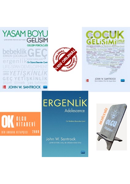 Çocuk Gelişimi - Ergenlik - Yaşam Boyu Gelişim - Gelişim Psikolojisi / 3 Kitap - John W. Santrock