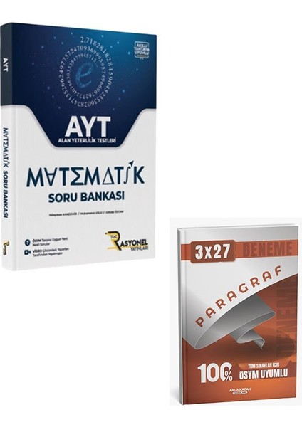 Rasyonel 2026 Ayt Matematik Soru Bankası+Anla Kazan Paragraf