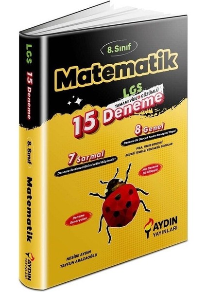 Aydın 2026 8. Sınıf Lgs Matematik 15 Deneme Video Çözümlü
