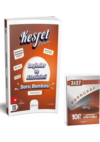 Günay Yayınları 2026 8. Sınıf Keşfet Plus Serisi Deyimler ve Atasözleri Soru Bankası+Anlakazan Paragraf