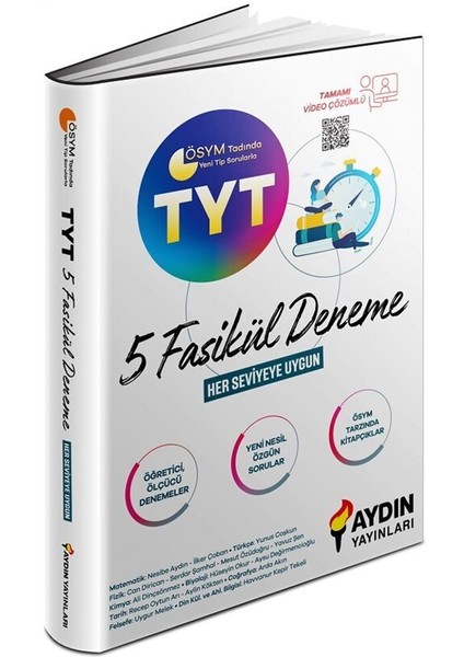 Aydın 2026 Tyt 5 Fasikül Tamamı Video Çözümlü Deneme