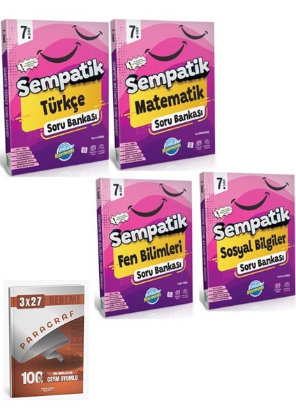 Ünlüler 2026 7. Sınıf Tüm Dersler Sempatik Soru Bankası Seti+Anla Kazan Paragraf