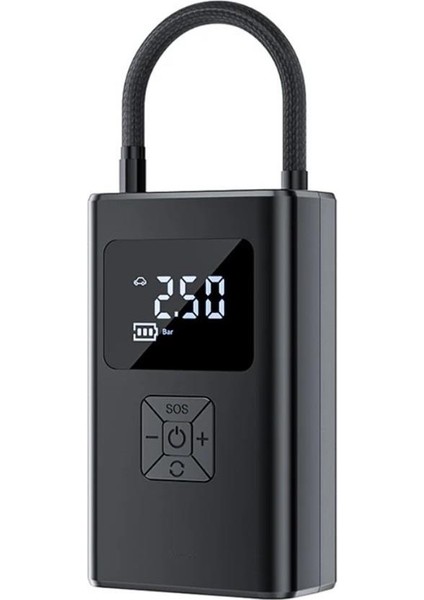 Zhltools ST-5522 Şarjlı Lastik Şişirme Hava Kompresör Pompası 12V LED Işıklı