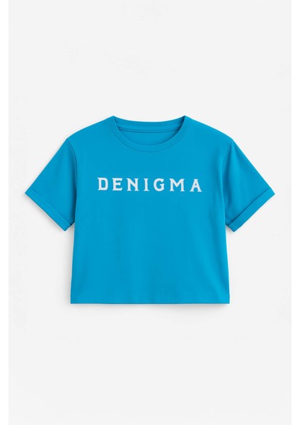 Kadın Bisiklet Yaka Kısa Kollu Crop T-Shirt fiyatları
