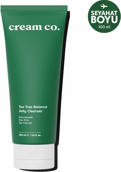Akne & Siyah Nokta Karşıtı Yüz Temizleme Jeli | Niacinamide Çay Ağacı Yağı | 100 ML