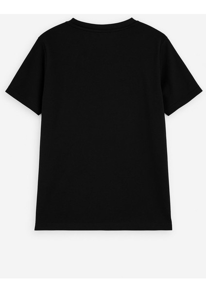 Kadın Bisiklet Yaka %100 Pamuk Helikopter Baskılı Kısa Kollu T-Shirt fiyatları