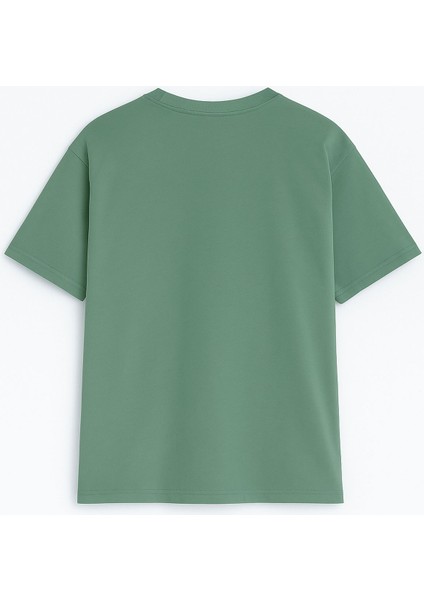 Kadın Bisiklet Yaka %100 Pamuk Blok Baskılı Kısa Kollu T-Shirt modelleri