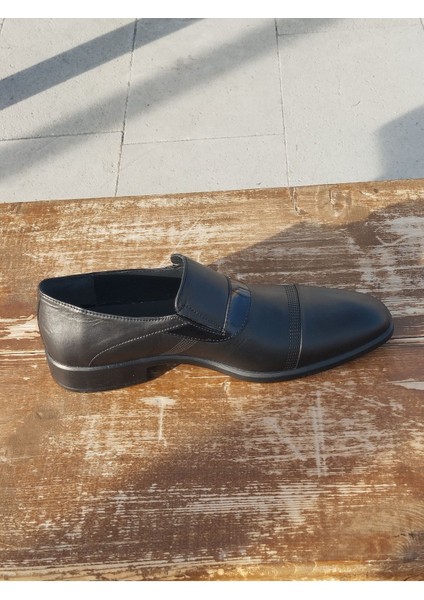 Erkek Mevsimlik Kundura: Sonbahar- Kış Hakiki Deri Kauççuk Taban Bağcıksız fiyatları