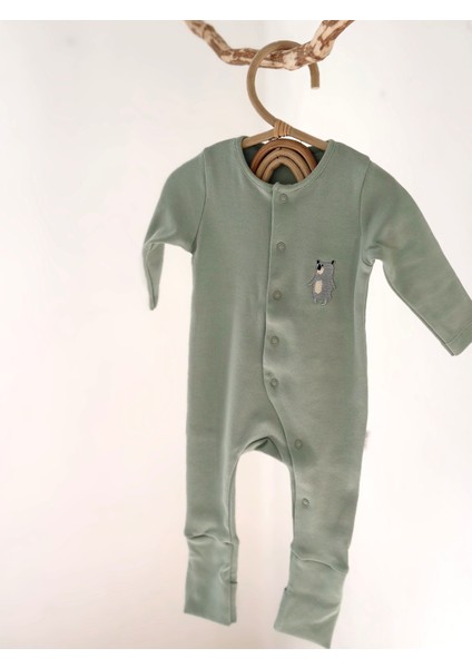 Uzun Kollu Unisex Bebek Tulum Aç Kapa Patikli %100 Pamuk Ekstra Yumuşak Doku Oeko-Tex Sertifikalı