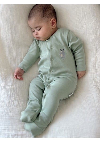 Uzun Kollu Unisex Bebek Tulum Aç Kapa Patikli %100 Pamuk Ekstra Yumuşak Doku Oeko-Tex Sertifikalı fiyatları