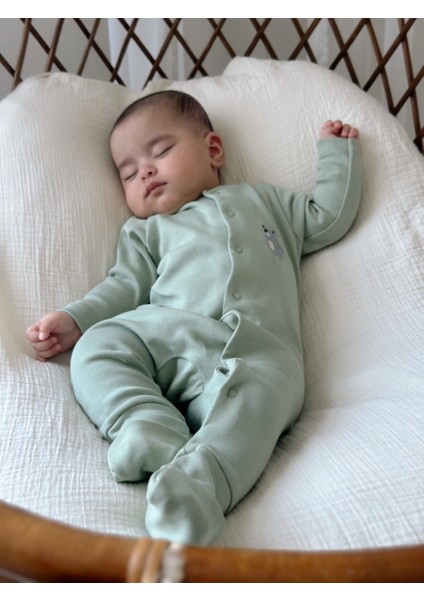 Uzun Kollu Unisex Bebek Tulum Aç Kapa Patikli %100 Pamuk Ekstra Yumuşak Doku Oeko-Tex Sertifikalı indirimleri