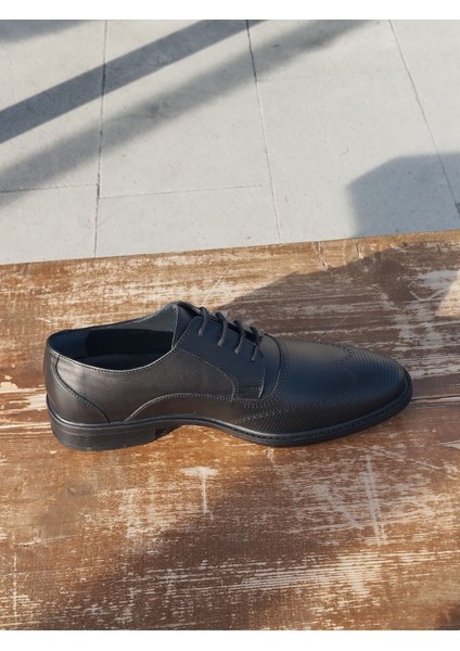 Erkek Kışlık Kundura Hakiki Deri Kauççuk ve Kaymaz Taban Bağcıklı fırsatları