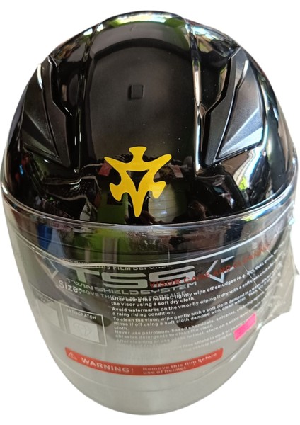 Güneş Vizörlü Açık Motosiklet Kaskı (Parlak Siyah) fiyatları