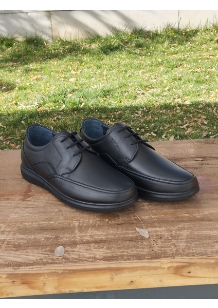 Erkek Kışlık Kundura Hakiki Deri Kauççuk Taban Otobetik ve Bağcıklı fiyatları