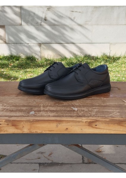 Erkek Kışlık Kundura Hakiki Deri Kauççuk Taban Otobetik ve Bağcıklı fırsatları