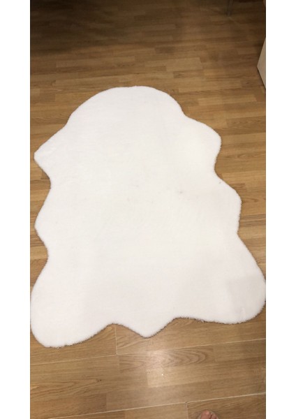 Post Halı Beyaz 100X150 Kaydrımaz Taban