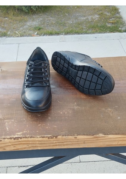 Erkek Sportif Kışlık Kundura Hakiki Deri Kauççuk Taban Ortobetik ve Bağcıklı modelleri