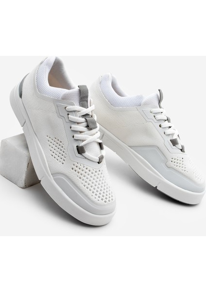 Kadın Sneaker Örgü Triko Koşu Ve Yürüyüş Spor Ayakkabı Norge Beyaz