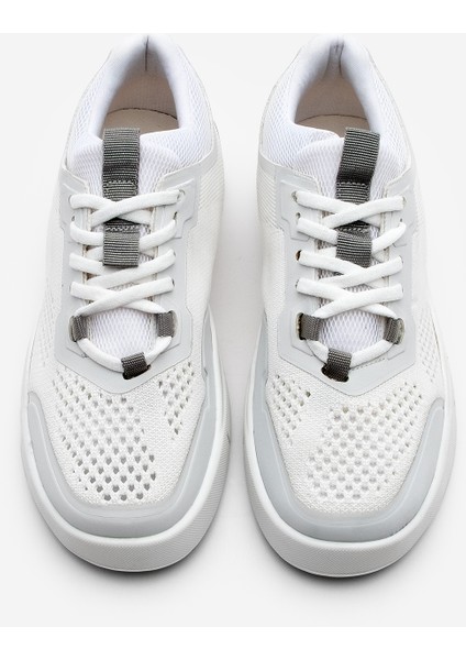 Kadın Sneaker Örgü Triko Koşu Ve Yürüyüş Spor Ayakkabı Norge Beyaz