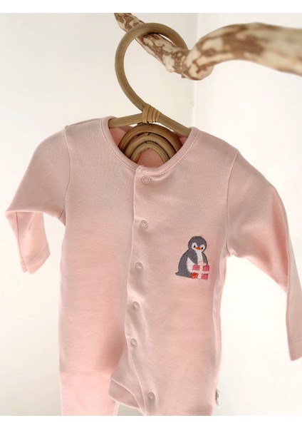 Uzun Kollu Unisex Bebek Tulum Aç Kapa Patikli %100 Pamuk Ekstra Yumuşak Doku Oeko-Tex Sertifikalı