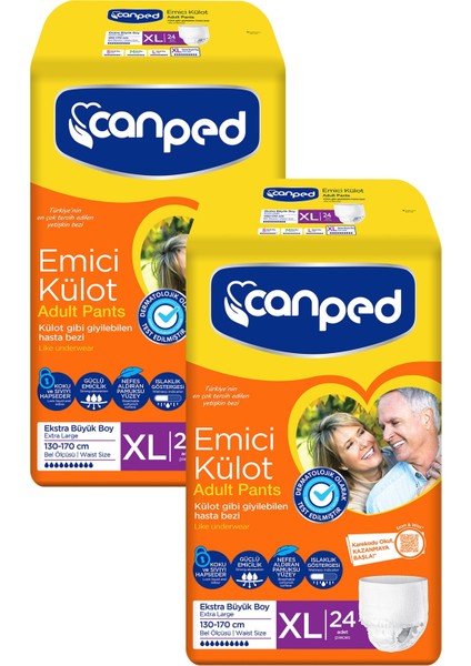 Emici Külot Extra Büyük Boy Large 48 Li