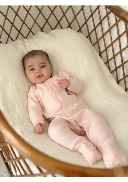 Uzun Kollu Unisex Bebek Tulum Aç Kapa Patikli %100 Pamuk Ekstra Yumuşak Doku Oeko-Tex Sertifikalı indirimleri