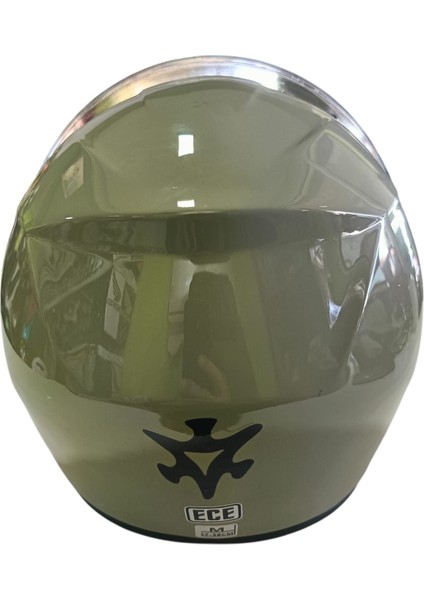 Güneş Vizörlü Açık Motosiklet Kaskı (Haki) fırsatları