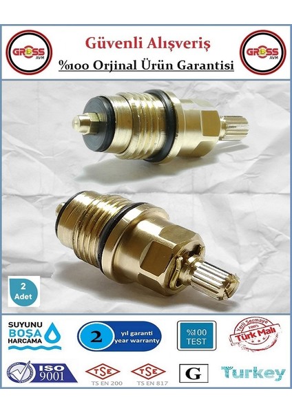 Salmastra Musluk Içi - %100 Prinç - Contalı - 2 Adet