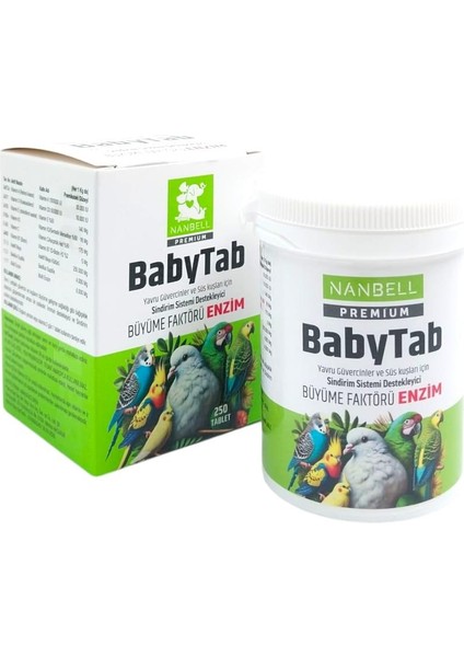 Babytab Immun Sistemi ve Gelişim Destekleyici 250 Adet modelleri