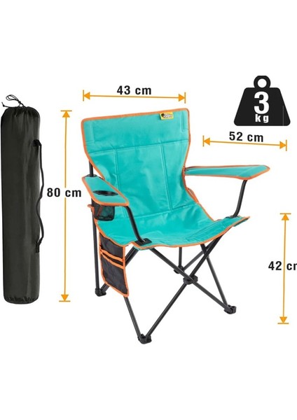 Funky Chaırs V2 Turkuaz Lüks Kamp Sandalyesi fiyatları