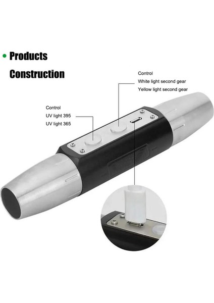 Uv Ledli El Feneri - Powerdex - Su Geçirmez - 20 W - Siyah - PD-9007 modelleri