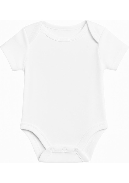 %100 Organik Pamuklu Çıtçıtlı Bebek Body Zıbın