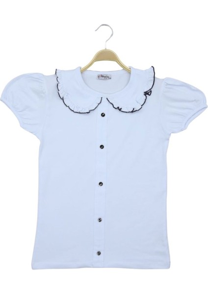 Kız Çocuk Gömlek Beyaz Renk