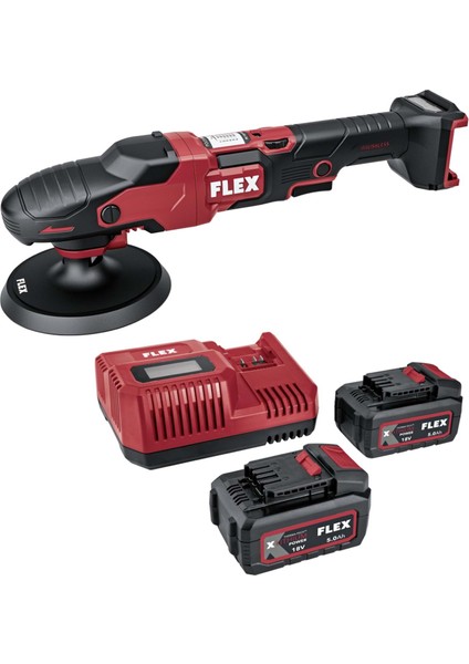 Pe 150 18-Ec Set Rotary Çift Akülü Kablosuz Polisaj Makinesi Seti 18V -Kömürsüz Fırçasız Motor
