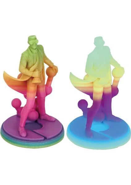 Pla Luminous Filament Gökkuşağı modelleri