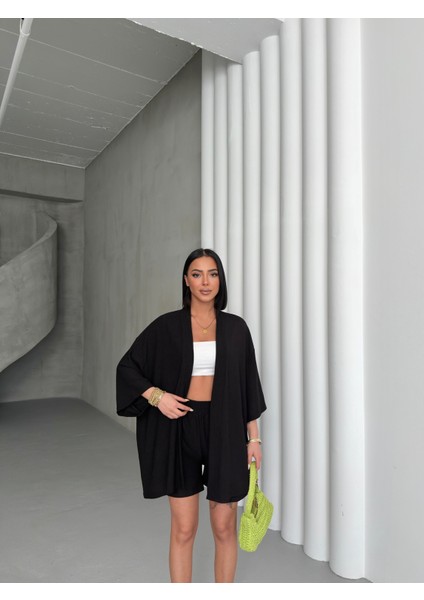 Kadın Giyim 2'li Kimono Takım