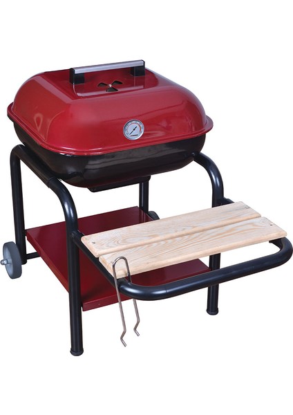 Ayaklı Tekerlekli Kapaklı Bahçe Barbekü Mangal 50*50CM modelleri
