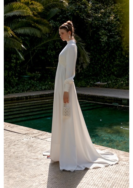 Beyaz Kuyruklu Elena Elbise fiyatları