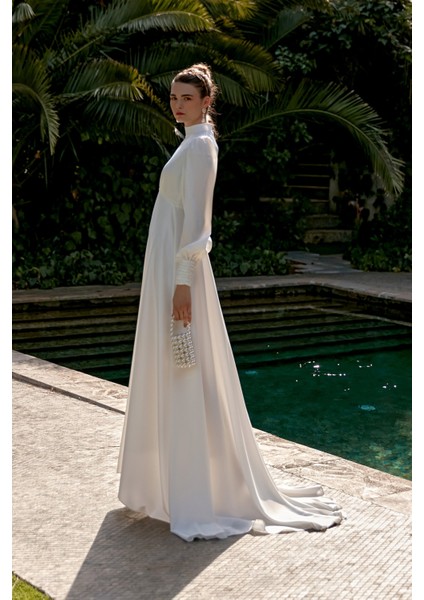 Beyaz Kuyruklu Elena Elbise modelleri