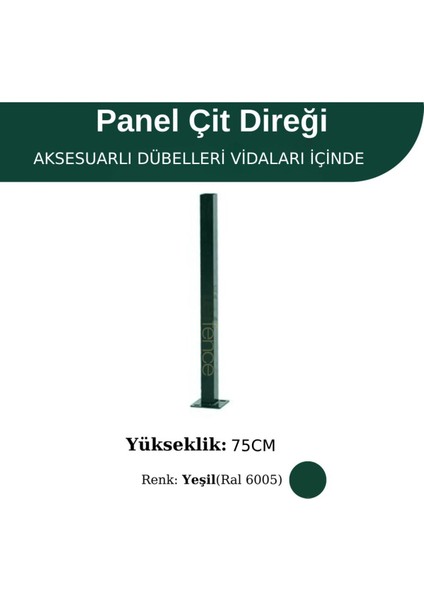 Profil Direk 75 cm - Çim Çit Direği Panel Çit Direği fiyatları