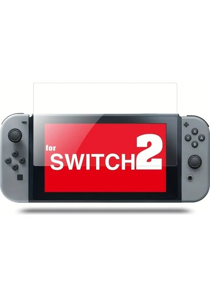 Nintendo Switch 2 Temperli Cam Ekran Koruyucu ve Şok Emici Şeffaf Komple Kılıf Seti modelleri