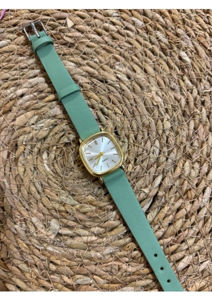 Kadın Kol Saati Retro Vintage Su Yeşili Düz Renk , Zarif Tasarım 0021