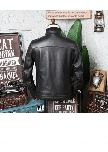 Erkek Siyah Hakiki Deri Mont Ceket fiyatları