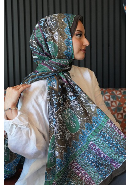 Karma Motif Desen Haki Soft Pamuk Şal modelleri