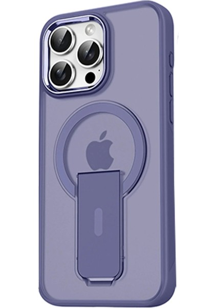 iPhone 14 Pro Tork Magsafe Standlı Kapak - Derin Mor