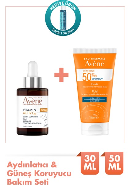 Işıltı Veren Serum 30ML + Spf 50 Güneş Kremi 50ML Normal/karma Ciltler